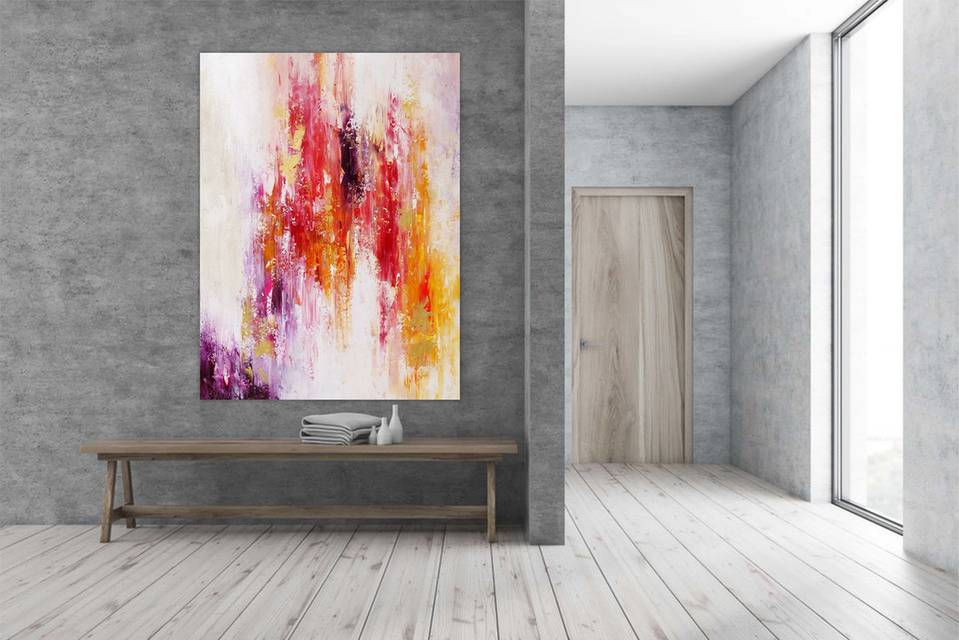 Work Painting Oversized Textured Abstract Canvas Wall Art 8U1SP wall art